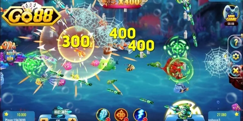 Các mức thưởng Jackpot Fishing Go88 cực cao