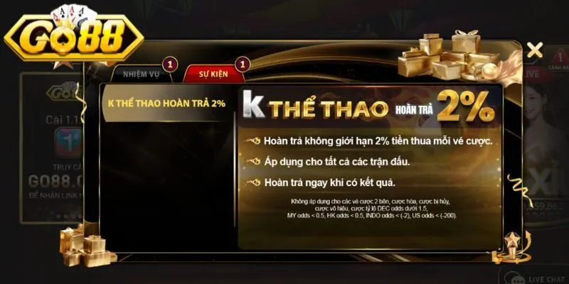 Cách để nhận các chương trình khuyến mãi Go88